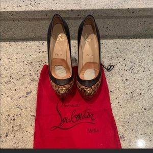 CHRISTIAN LOUBOUTIN Leopard Toe Pumps